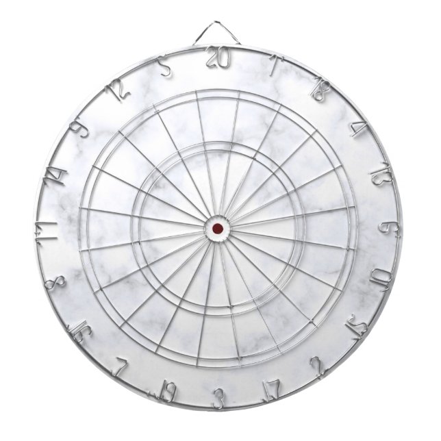 White Marble Texture Dart Board (Front)