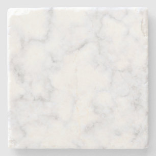 White Marble Texture Stone Coaster