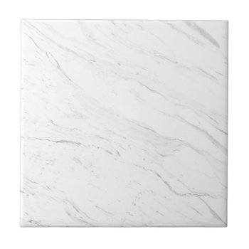 White Marble Tile by GermanEmpire at Zazzle