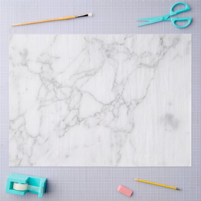 White Marble Tissue Paper (Craft)