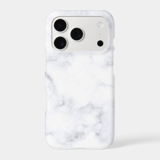 White Marble Trendy  iPhone 17 Pro Case