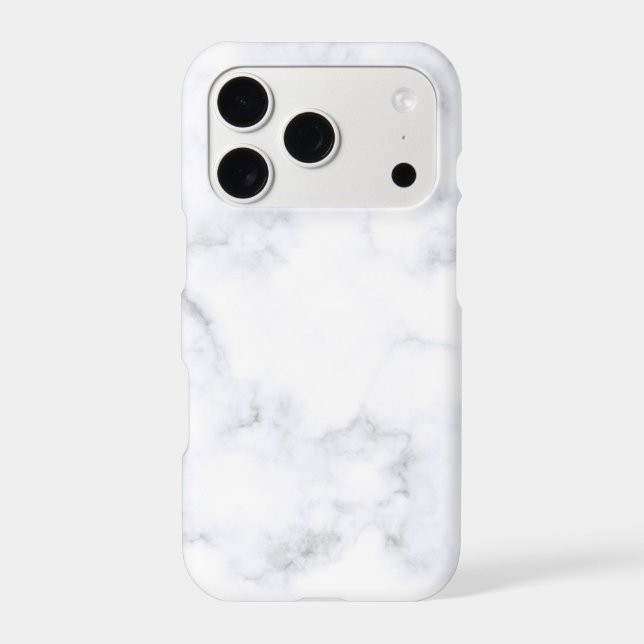 White Marble Trendy  Case-Mate iPhone Case (Back)