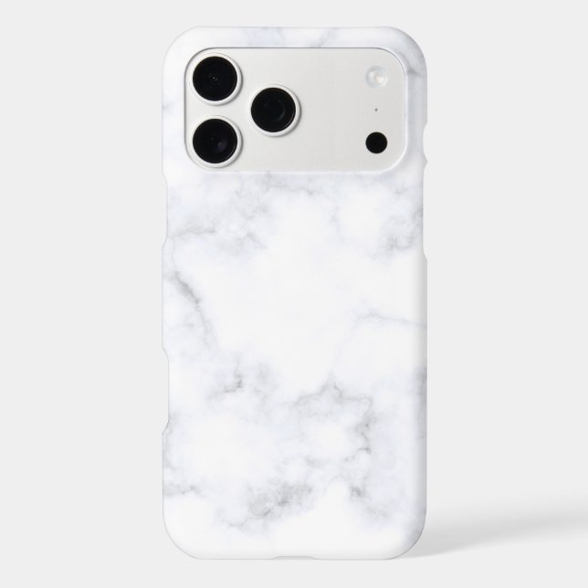 White Marble Trendy  Case-Mate iPhone Case (Back)