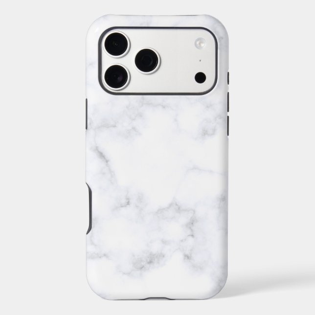 White Marble Trendy  Case-Mate iPhone Case (Back)