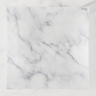 White Marble Trinket Tray