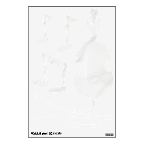 White Marble Wall Decal