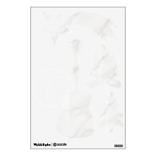 White Marble Wall Decal