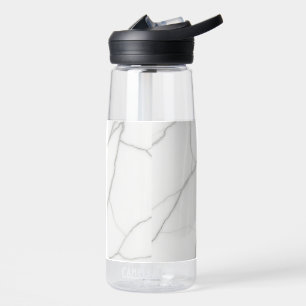 White Marble Water Bottle