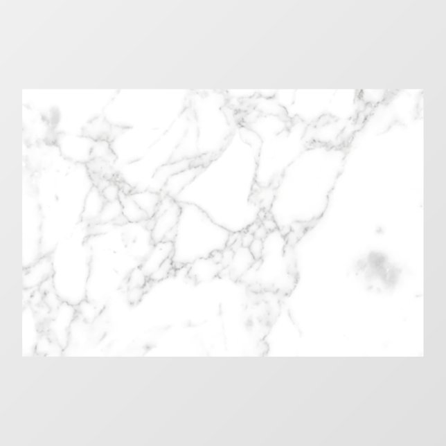 White Marble Window Cling (Sheet)