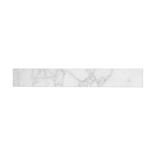 White Marble Wrap Around Address Label