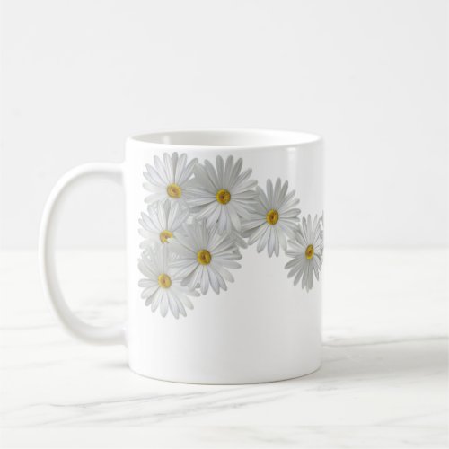 White Marguerite Daisy Flowers Coffee Mug