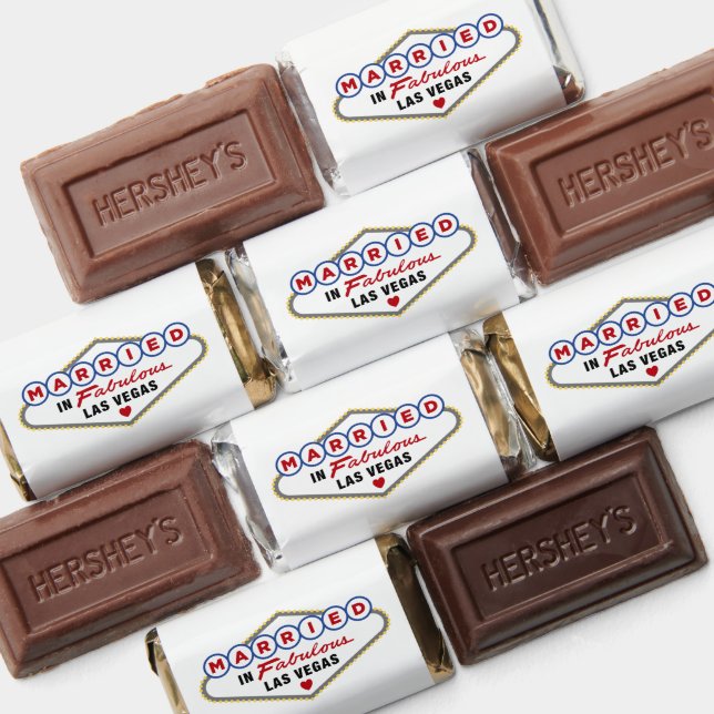White Married in Fabulous Las Vegas Hershey's Miniatures (Assorted)