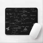 White Mathematic Formulas and Equations Dark Grey Mouse Pad<br><div class="desc">Great mathematics mouse pad for your every day use. Great for either graduations,  birthdays or even teacher's appreciation day,  this mouse pad is the perfect complement in your desk. Illustrated and designed by Patricia Alvarez.</div>