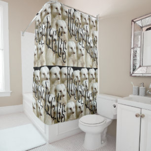 White Meerkat Army, Shower Curtain. Curtain