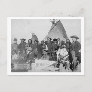 White Men (including Buffalo Bill) and Lakota Postcard