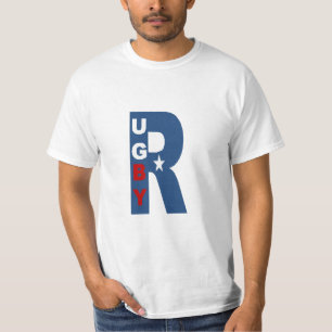 White men's T-shirt RUGBY USA