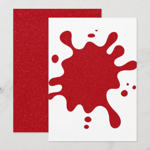 White Menu with Tomato Red Splash – Customizable