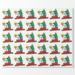 White Merry Chrismukkah Wrapping Paper<br><div class="desc">Use this fun interfaith (Hanukkah and Christmas) wrapping paper to your Chrismukkah presents this year. If you celebrate the holidays together, these are a nice touch. This is our design and you won't find it anywhere other than in our stores. Chrismukkah is celebrated by people usually in families with both...</div>