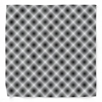 White Mesh Moire By Kenneth Yoncich Bandana by KennethYoncich at Zazzle