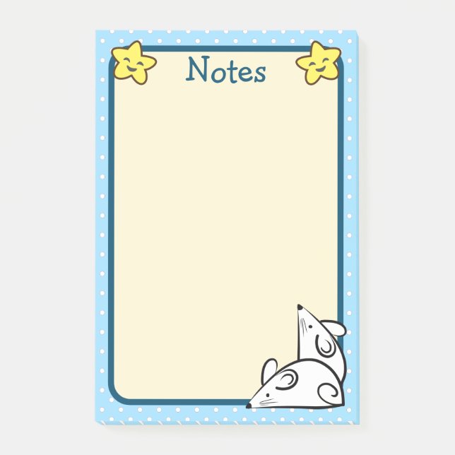 White Mice Post-it Notes (Front)