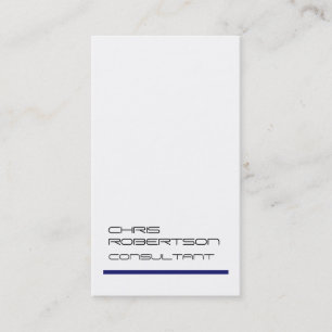 White Midnigt Blue Attractive Charm Business Card