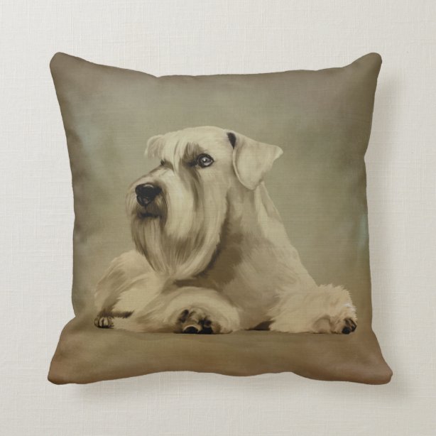 schnauzer decorative pillows