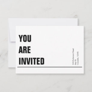 white Minimal Church Invite
