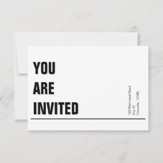 white Minimal Church Invite