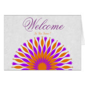 White Minimal Lotus Welcome Wishing (Front Horizontal)