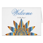 White Minimal Lotus Welcome Wishing (Front Horizontal)