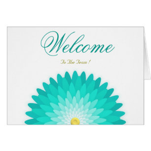 White Minimal Lotus Welcome Wishing Cards