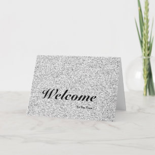 White Minimal Welcome To The Team Card