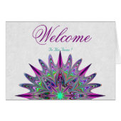 White Minimal Yellow Gold Lotus Welcome Wishing (Front Horizontal)