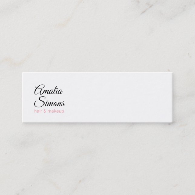 White Minimalist Business Cards (Front)