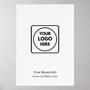 White Minimalist Logo   Simple Clean Branding Holder