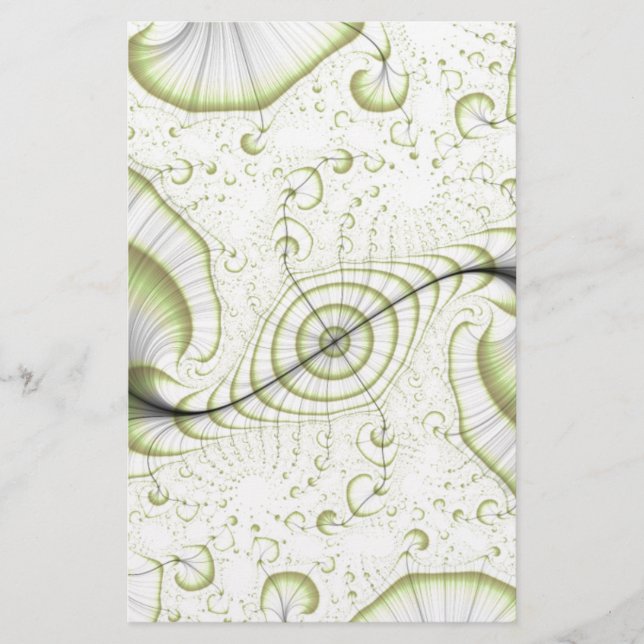 White minimalist ornate design gifts accessories stationery (Front)
