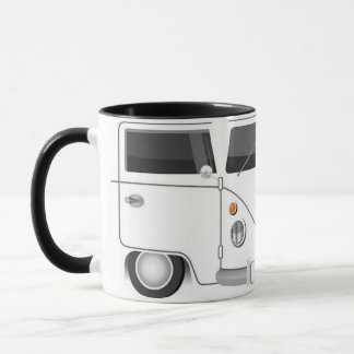 White Minimalist Taza - Retro pa Furgoneta Mug