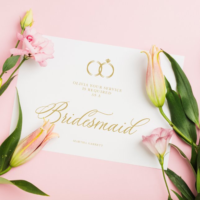 White Minimalist Wedding Rings Bridesmaid Luxury (Creator Uploaded)