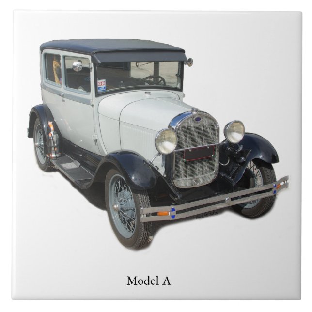 White Model A tile (Front)