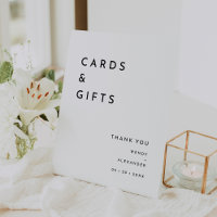 White Modern Bold Wedding Cards and Gifts