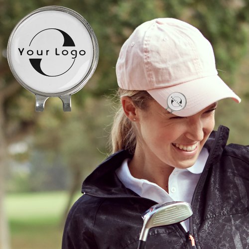 White Modern Company Logo Business Brand Simple Go Golf Hat Clip