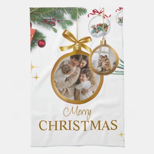 White Modern Merry Christmas Best kitchen towels