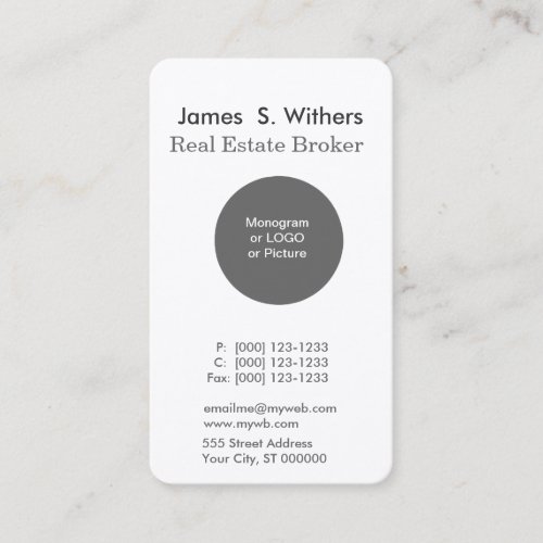 Custom Trendy Modern Simple Logo or Photo Business Cards