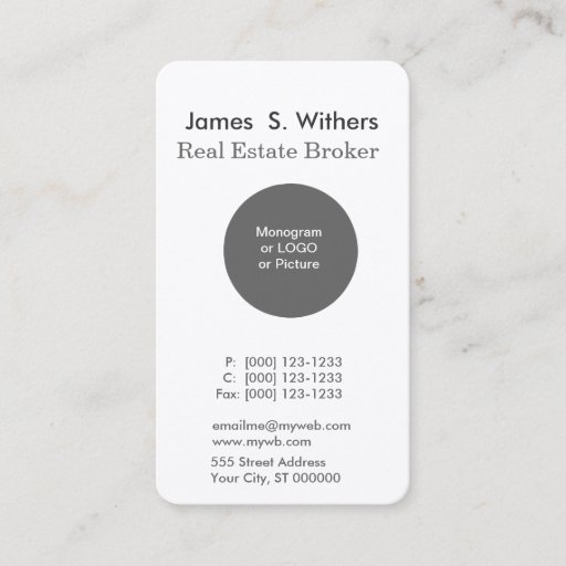 Customizable Custom Trendy Modern Simple Logo or Photo Business Cards