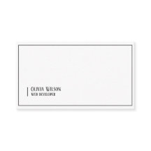 White modern minimalist