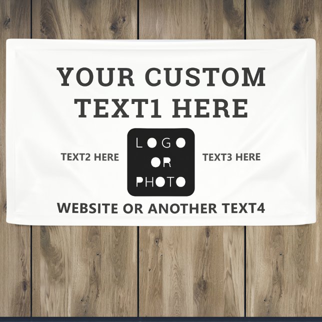 White Modern Simple Business Logo Photo Brand Banner (Creator Uploaded)