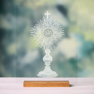white monstrance design catholic home decor