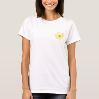 White Monteron flower print t-shirt
