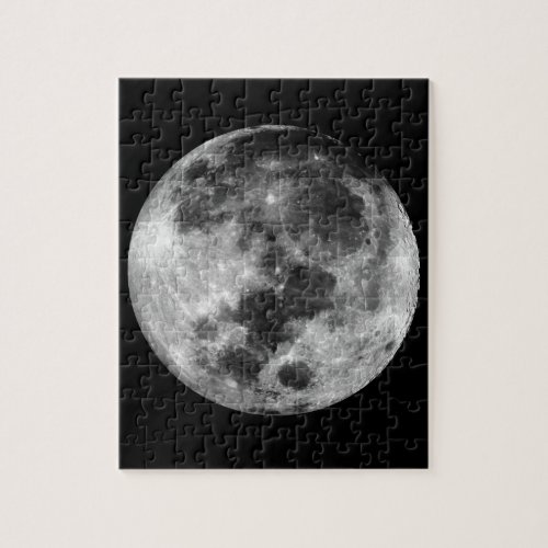 White Moon Jigsaw Puzzle