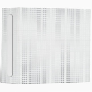 White Mosaic Tiles 3 Ring Binder